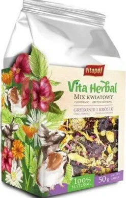 Vitapol Przysmak Vita Herbal Mix kwiatowy dla gryzonia op. 50g