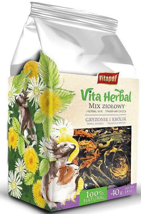 Vitapol Przysmak Vita Herbal Mix ziołowy dla gryzonia op. 40g