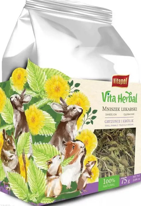 Vitapol Vita Herbal Mniszek lekarski dla gryzoni i królika op. 75g WYPRZEDAŻ