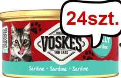 Voskes Original Jelly Sardine (Sardynki) Mokra Karma dla kota op. 85g Pakiet 24szt.