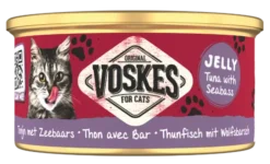 Voskes Original Jelly Tuna with Seabass (Tuńczyk z okoniem) Mokra Karma dla kota op. 85g