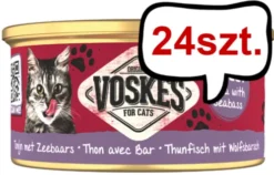 Voskes Original Jelly Tuna with Seabass Mokra Karma dla kota op. 85g Pakiet 24szt.