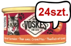 Voskes Original Jelly Tuna with Shrimp Mokra Karma dla kota op. 85g Pakiet 24szt.