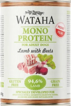 Wataha Mono Adult Lamb&Beets Mokra Karma dla psa op. 400g