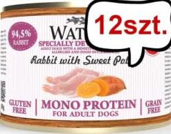 Wataha Mono Adult Rabbit&Sweet Potato Mokra Karma dla psa op. 185g Pakiet 12szt.