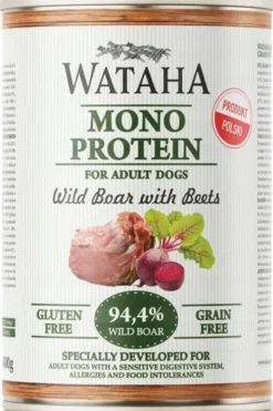 Wataha Mono Adult Wild Boar&Beets Mokra Karma dla psa op. 400g Pakiet 12szt.