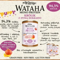 Wataha Mono Puppy Rabbit&Hokkaido Pumpkin Mokra Karma dla szczeniaka op. 400g Pakiet 12szt.