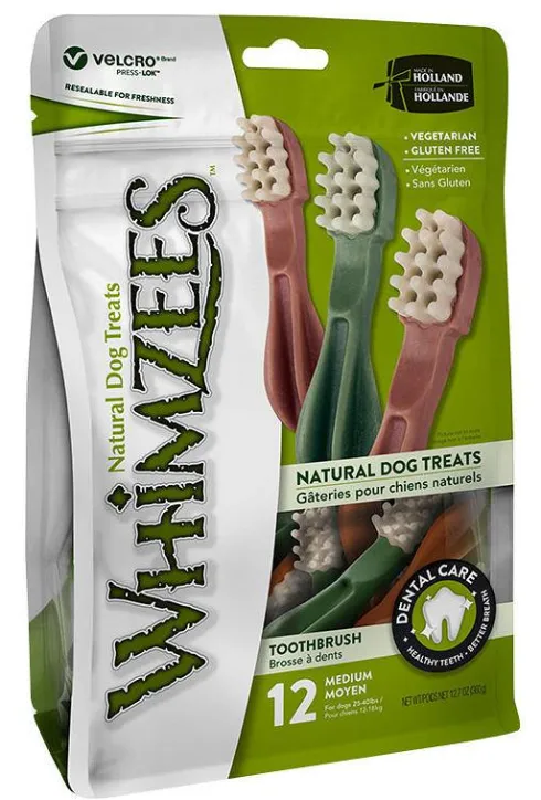 Whimzees Przysmak ToothBrush dentystyczny dla psa rozm. M op. 12szt.