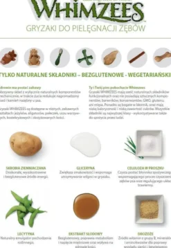 Whimzees Przysmak ToothBrush dentystyczny dla psa rozm. M op. 12szt.