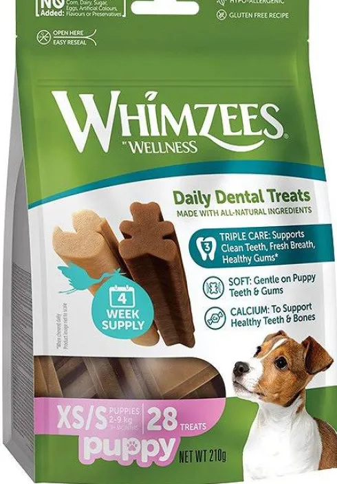 Whimzees Przysmak ToothBrush Puppy dentystyczny dla szczeniaka rozm. XS/S op. 28szt.