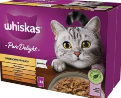 Whiskas Adult Drobiowe Frykasy w galaretce Mokra Karma dla kota op. 12x85g WYPRZEDAŻ