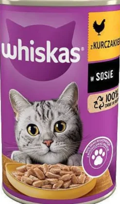 Whiskas Adult Kurczak w sosie Mokra Karma dla kota op. 400g