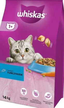 Whiskas Adult z Tuńczykiem Sucha Karma dla kota op. 14kg