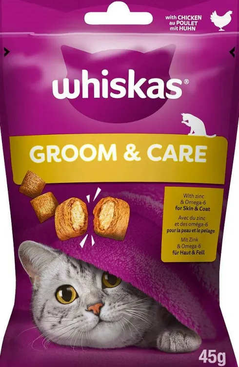 Whiskas Przysmak Groom&Care Zdrowy Blask dla kota op. 45g