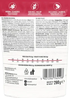 Wiejska Zagroda Adult Fileciki Monoproteinowe Wołowina Mokra Karma dla psa op. 280g