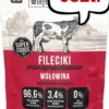 Wiejska Zagroda Adult Fileciki Monoproteinowe Wołowina Mokra Karma dla psa op. 280g Pakiet 6szt.