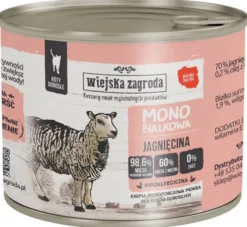Wiejska Zagroda Adult Monobiałkowa Jagnięcina Mokra Karma dla kota op. 200g Pakiet 12szt.