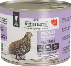 Wiejska Zagroda Adult Monobiałkowa Przepiórka Mokra Karma dla kota op. 200g
