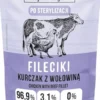 Wiejska Zagroda Adult Sterilised Fileciki Kurczak z wołowiną Mokra Karma dla kota op. 85g