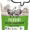 Wiejska Zagroda Kitten Fileciki Kaczka z kurczakiem Mokra Karma dla kociąt op. 85g Pakiet 12szt.