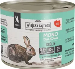 Wiejska Zagroda Kitten Monobiałkowa Królik Mokra Karma dla kociąt op. 200g