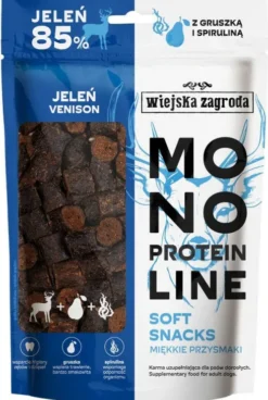 Wiejska Zagroda Monoprotein Soft Snacks Przysmaki z Jeleniem dla psa op. 115g