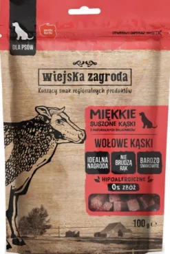 Wiejska Zagroda Przysmaki Suszone Kąski Wołowina dla psa op. 100g
