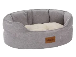 Wikopet Home Bobik Legowisko Lux rozm. S 48x40x19cm kolor jasny szary