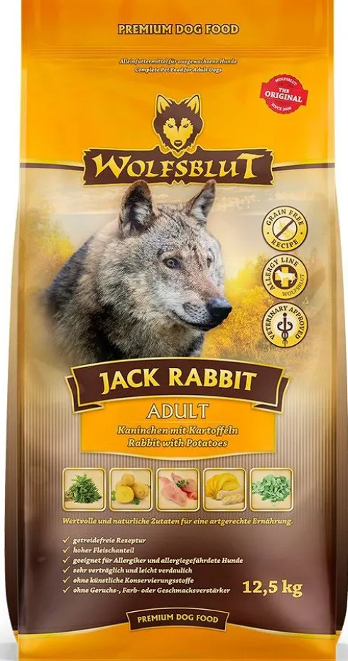 Wolfsblut Adult Jack Rabbit Sucha Karma dla psa op. 12.5kg