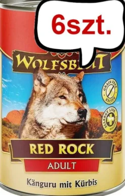 Wolfsblut Adult Red Rock Mokra Karma dla psa op. 395g Pakiet 6szt.