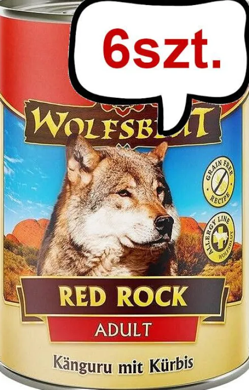 Wolfsblut Adult Red Rock Mokra Karma dla psa op. 395g Pakiet 6szt.