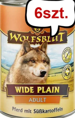 Wolfsblut Adult Wide Plain Mokra Karma dla psa op. 395g Pakiet 6szt.