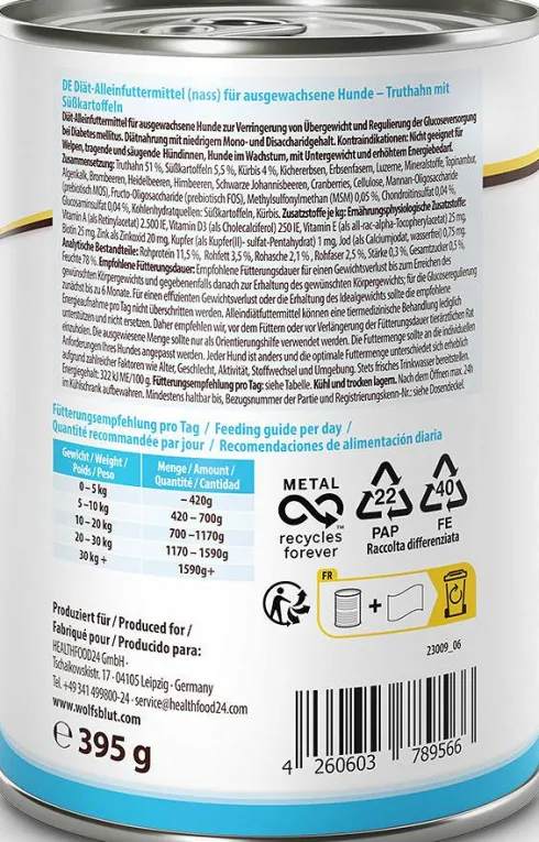 Wolfsblut VetLine Weight Management Mokra Karma dla psa op. 395g