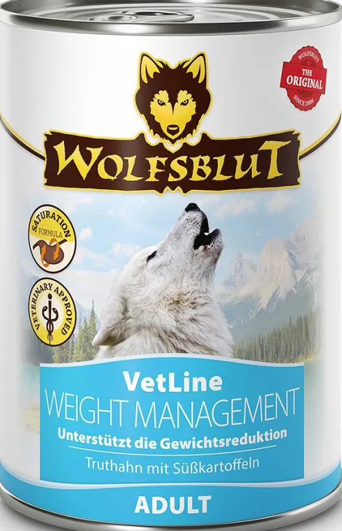 Wolfsblut VetLine Weight Management Mokra Karma dla psa op. 395g Pakiet 6szt.