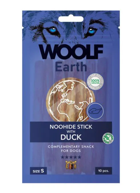 Woolf Earth Przysmak Noohide Stick z kaczką dla psa rozm.S op.90g