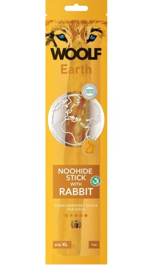 Woolf Earth Przysmak Noohide Stick z królikiem dla psa rozm.XL op.85g