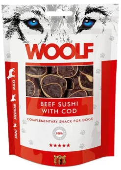 Woolf Przysmak Beef Sushi with Cod dla psa op. 100g