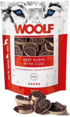 Woolf Przysmak Beef Sushi with Cod dla psa op. 100g