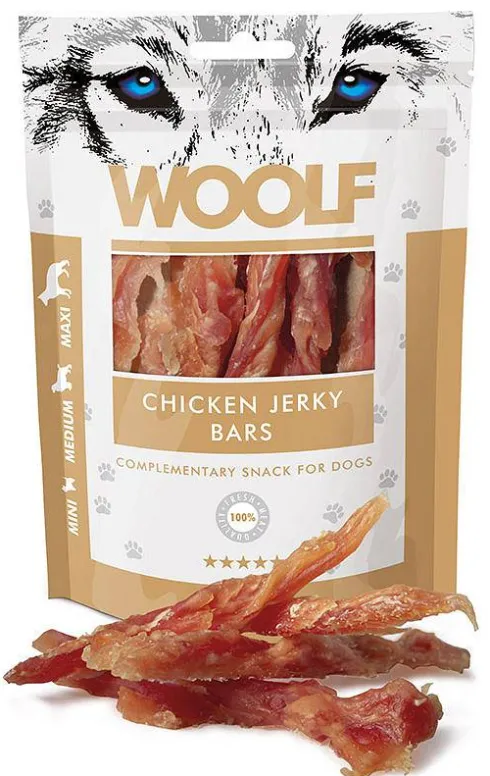 Woolf Przysmak Chicken Jerky Bars dla psa op. 100g
