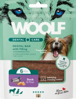 Woolf Przysmak Dental Care Bar Duck&Pear dla psa op. 108g