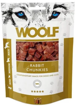 Woolf Przysmak Rabbit Chunkies dla psa i kota op. 100g