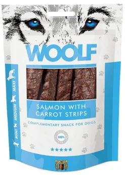 Woolf Przysmak Salmon with Carrot Strips dla psa op. 100g