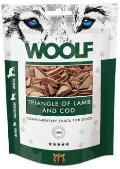 Woolf Przysmak Triangle of Lamb and Cod dla psa op. 100g