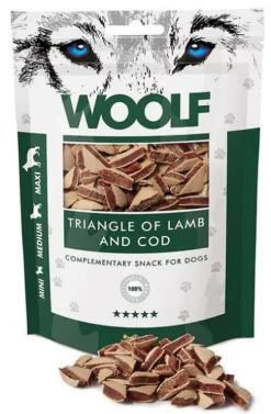 Woolf Przysmak Triangle of Lamb and Cod dla psa op. 100g