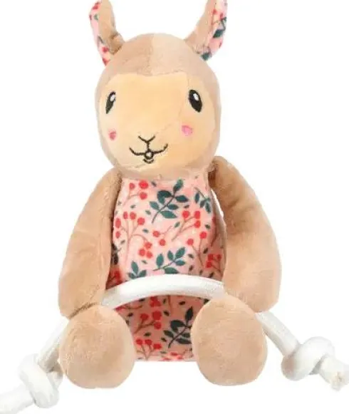 Zolux Chiquitos lama ze sznurkiem pluszowa zabawka dla psa rozm. 19cm nr kat. 480653 WYPRZEDAŻ