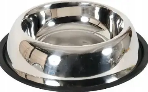 Zolux INOX Miska metalowa na gumie dla psa poj. 0.9l nr kat. 475485