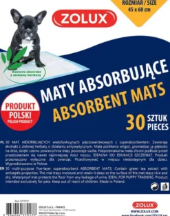 Zolux Maty absorbujące dla psa rozm. 40-45x60cm op. 30szt. nr kat. 477017