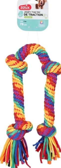 Zolux RAINBOW Sznur-Szarpak dla psa rozm. 78cm nr kat. 480738