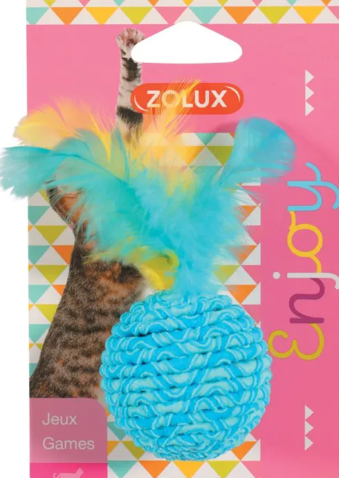 Zolux Zabawka Piłka z piórkami dla kota nr kat. 580713