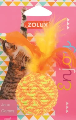 Zolux Zabawka Piłka z piórkami dla kota nr kat. 580713